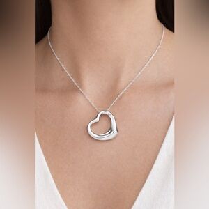 Tiffany & Co. Silver Heart Pendant Necklace